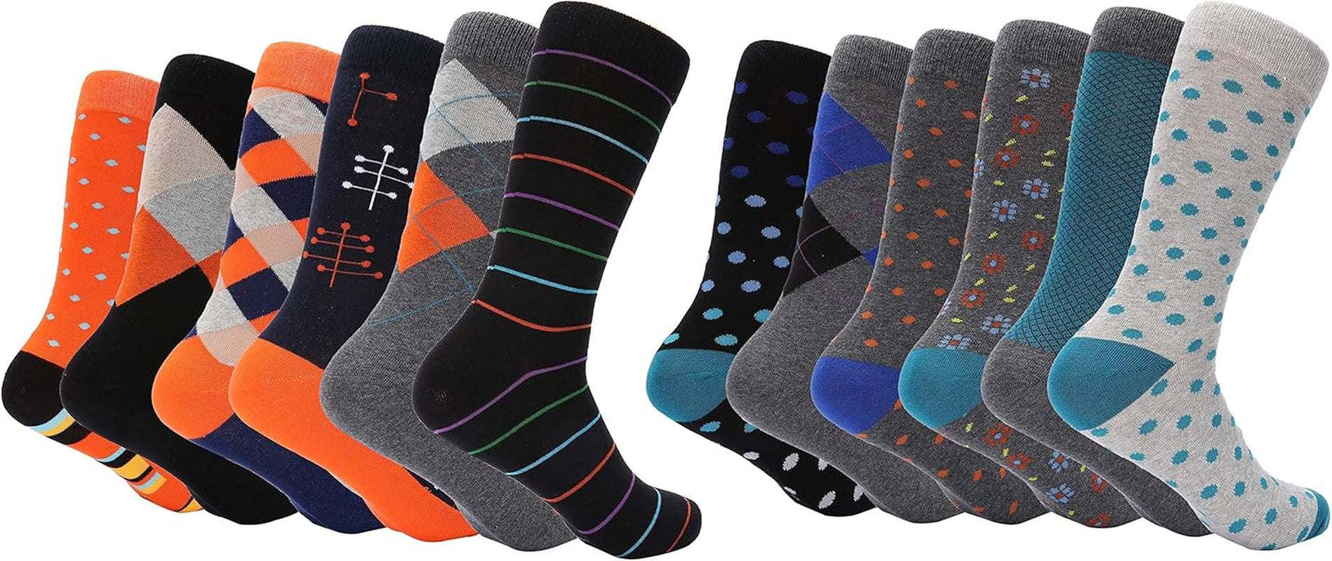 Calcetines Reignardo de vestir en distintos estampados, luciendo el calce y la calidad del tejido